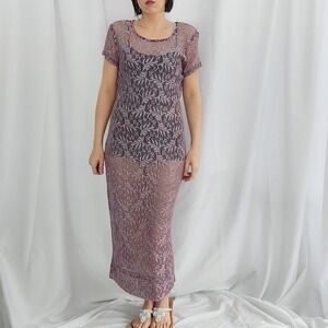 Y2K Sheer Purple Dress‎